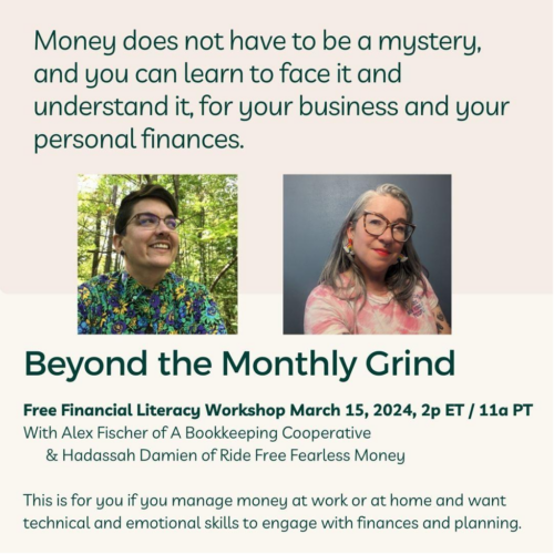 "Beyond the Monthly Grind" webinar graphic